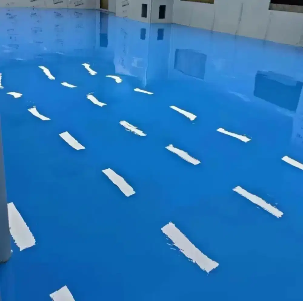 Epoxy lantai dapur MBG