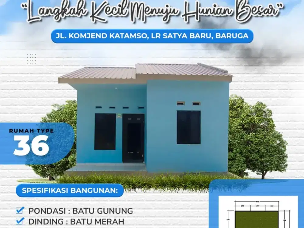 Promo rumah subsidi Dp 1 jt