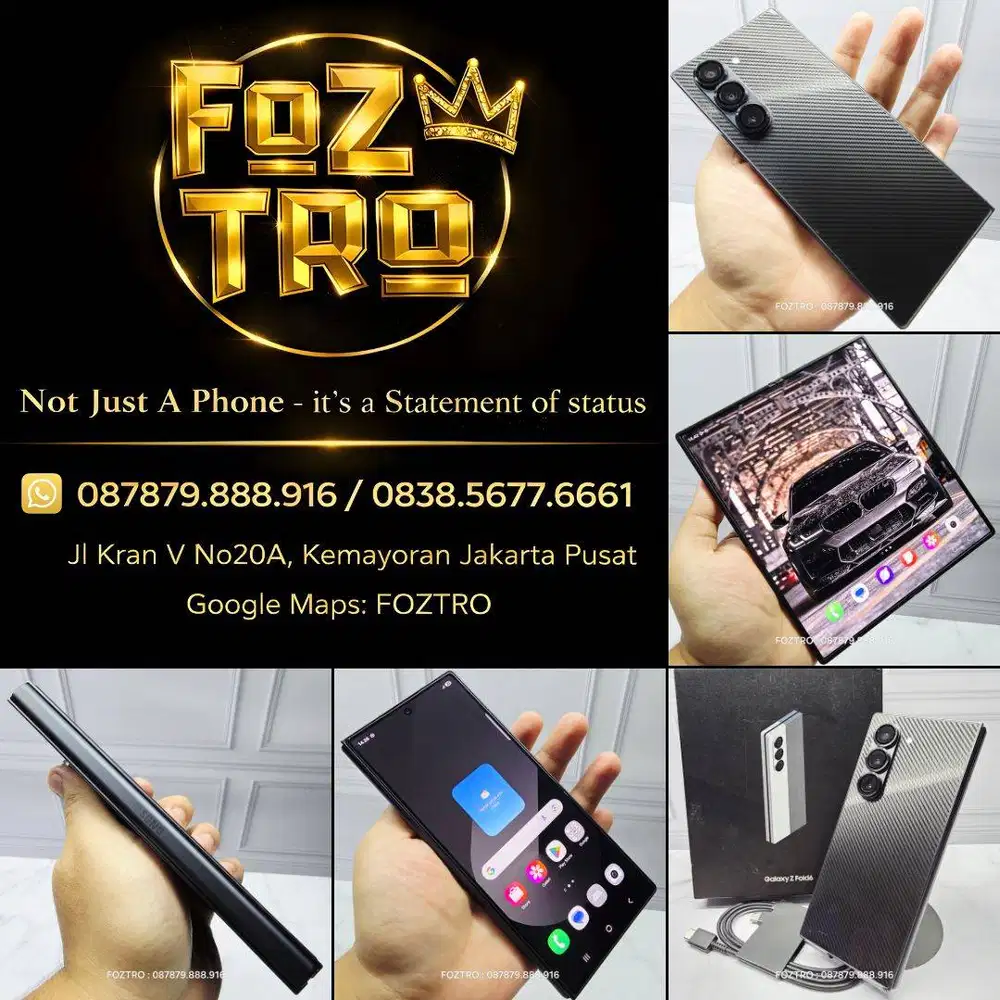Samsung Galaxy Z Fold 6 12/256GB Exclusive Crafted Black Resmi SEIN