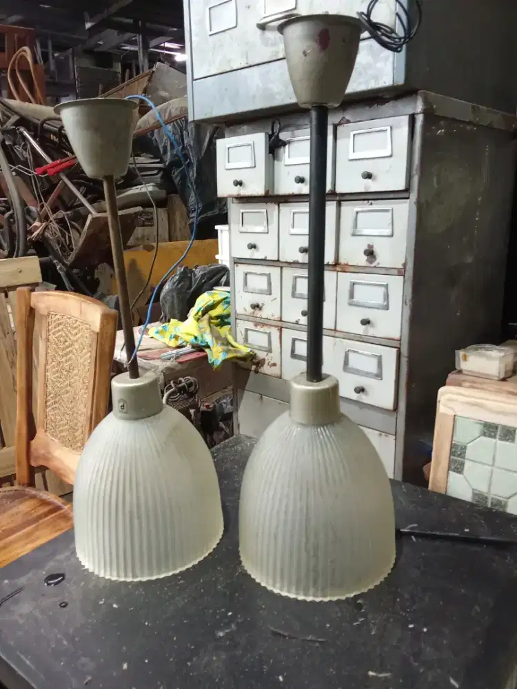 Lampu gantung  cup kaca