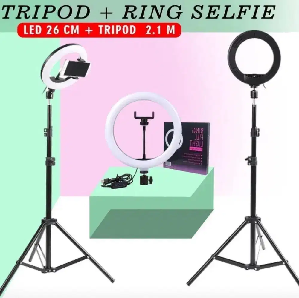 Tripod Ringlight 3 warna