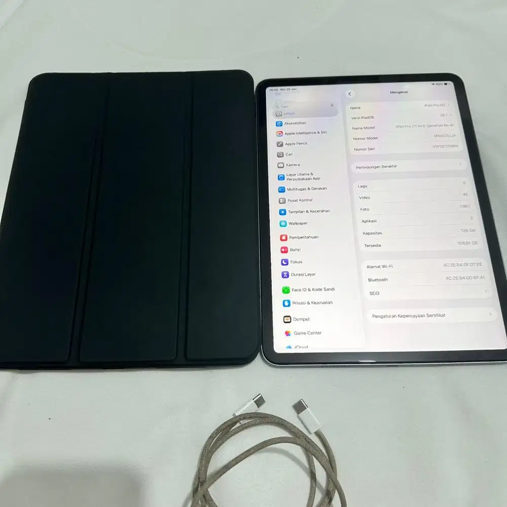 Ipad Pro M2 128Gb Second Preloved Unit Only/Bundle Keyboard Pencil