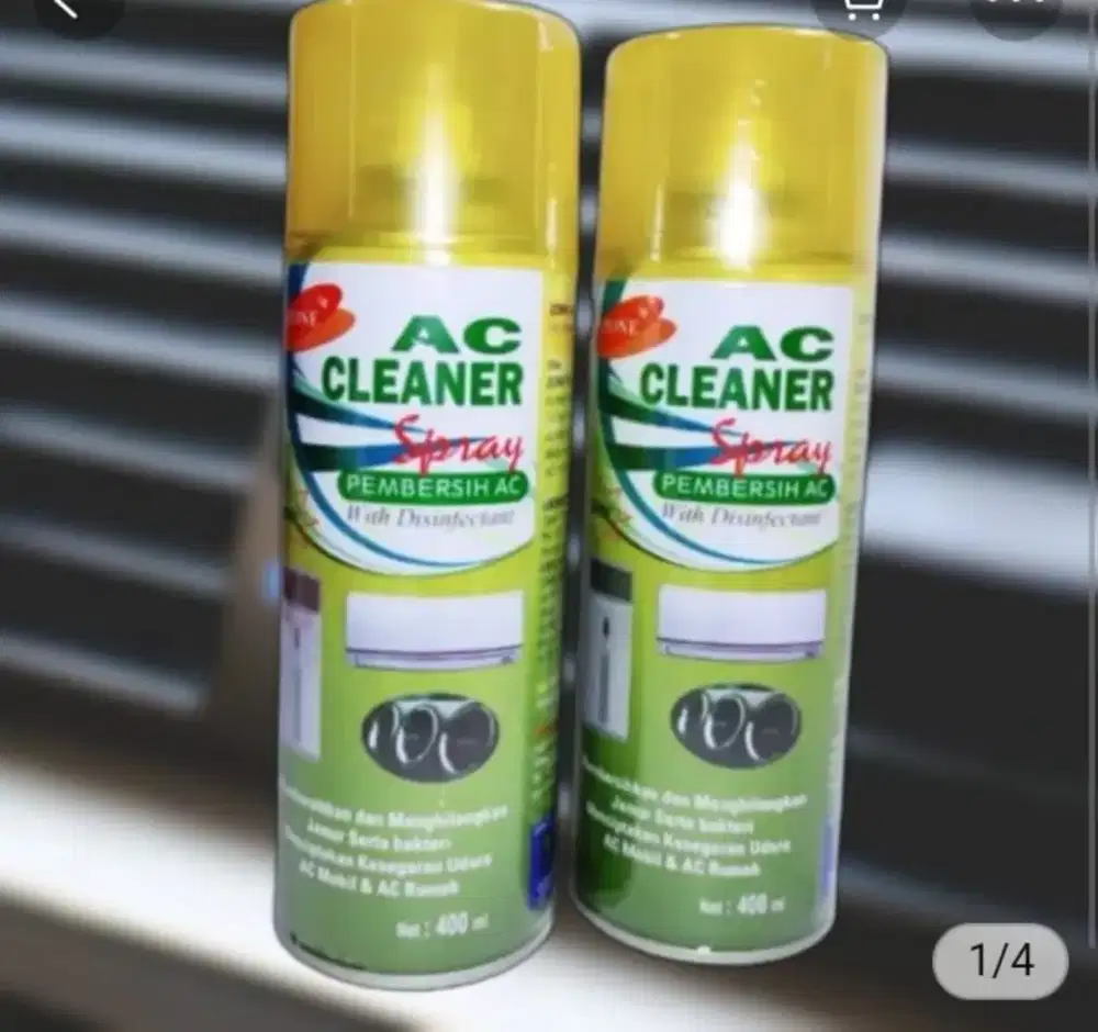 AC Cleaner Zone Spray 400 ml Pembersih+Pengharum AC Mobil, New Segel