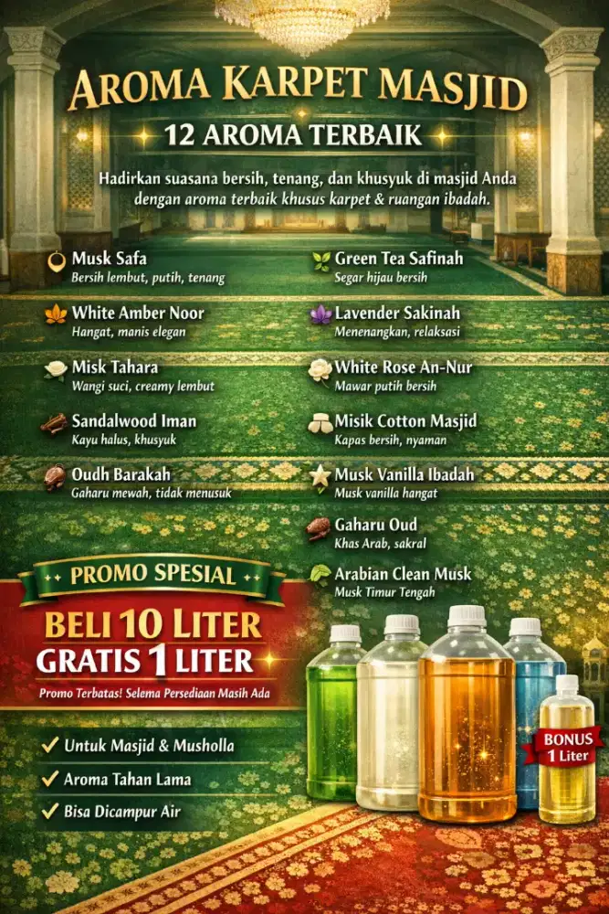 Bibit Parfum 
AROMA KARPET MASJID