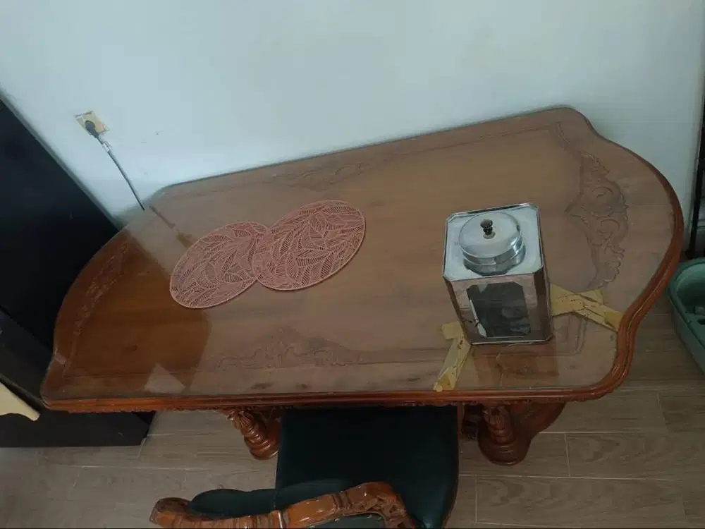 Meja Makan JatiUkir fullset jati tua