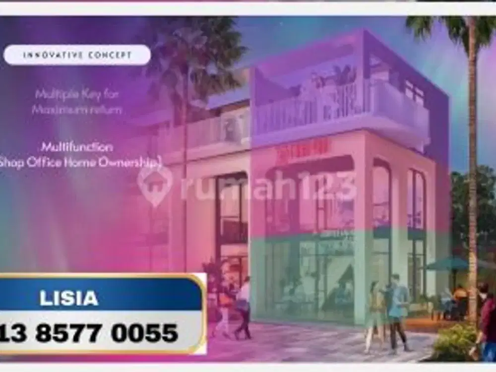 Ruko Bagus dan Elegan 3 Lantai Kawasan Baru Dekat Gading Serpong