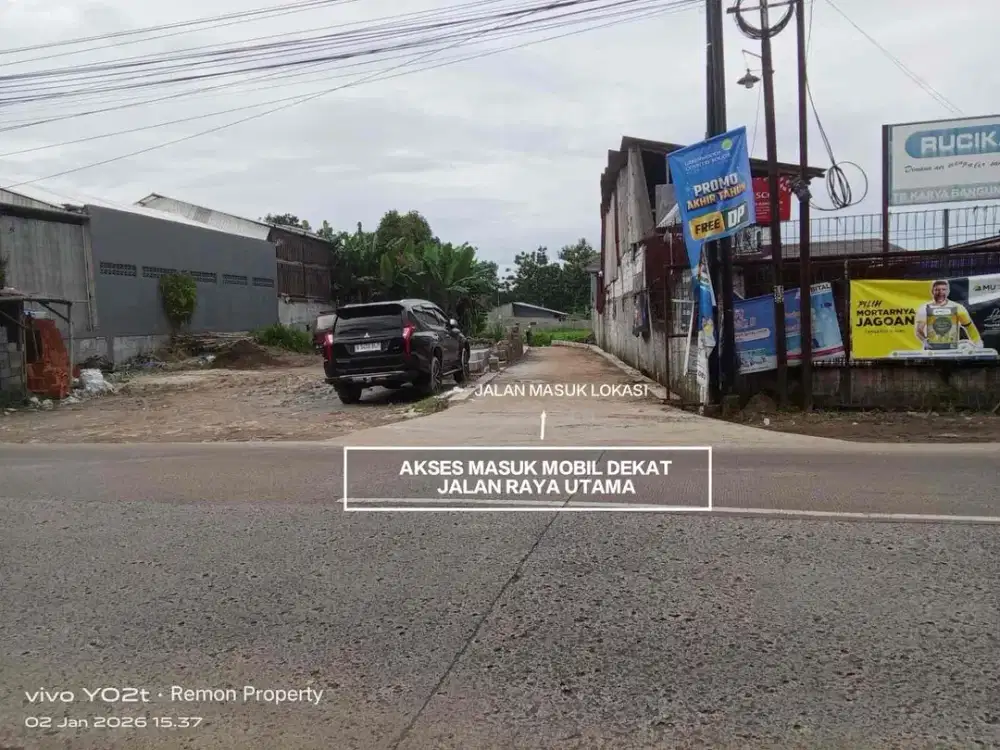TANAH MURAH SUDAH SHM DI BANTAR KAMBING BOGOR DEKAT JALAN RAYA ATANGSANJAYA