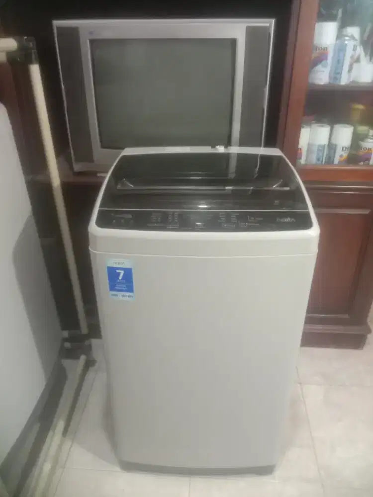 Mesin cuci Aqua 1tab.type AQW77D-H(BK) Normal otomatis, Bekasi Utara.