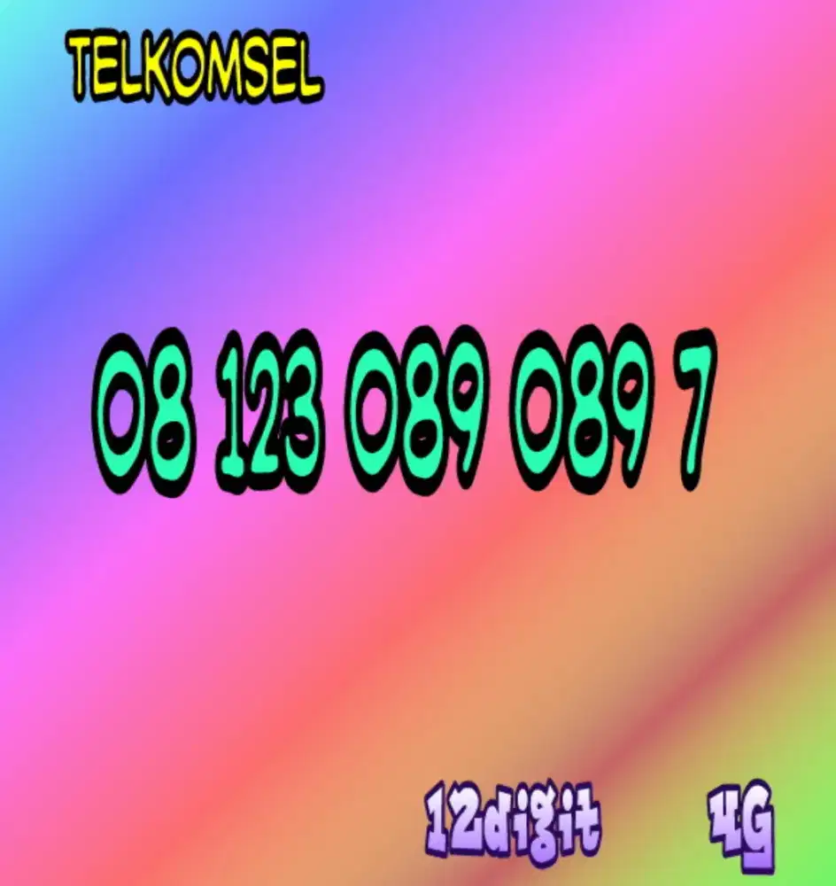 Nomer perdana simpati cantik mudah diingat