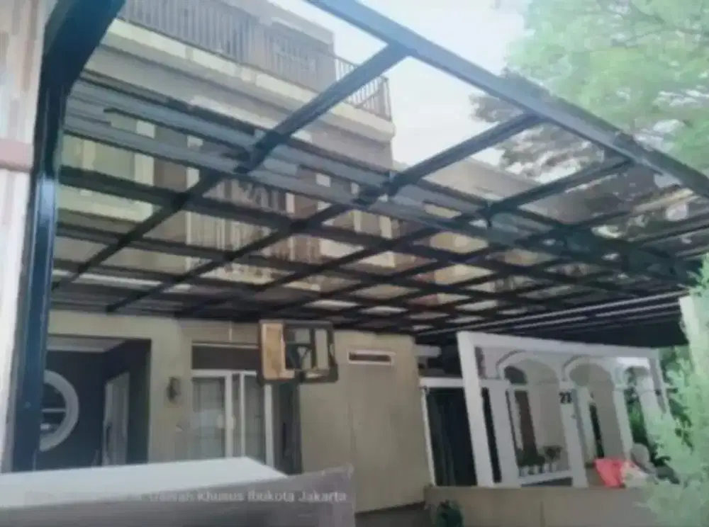 Canopy, kanopi baja, rangka baja ringan, plafon pvc