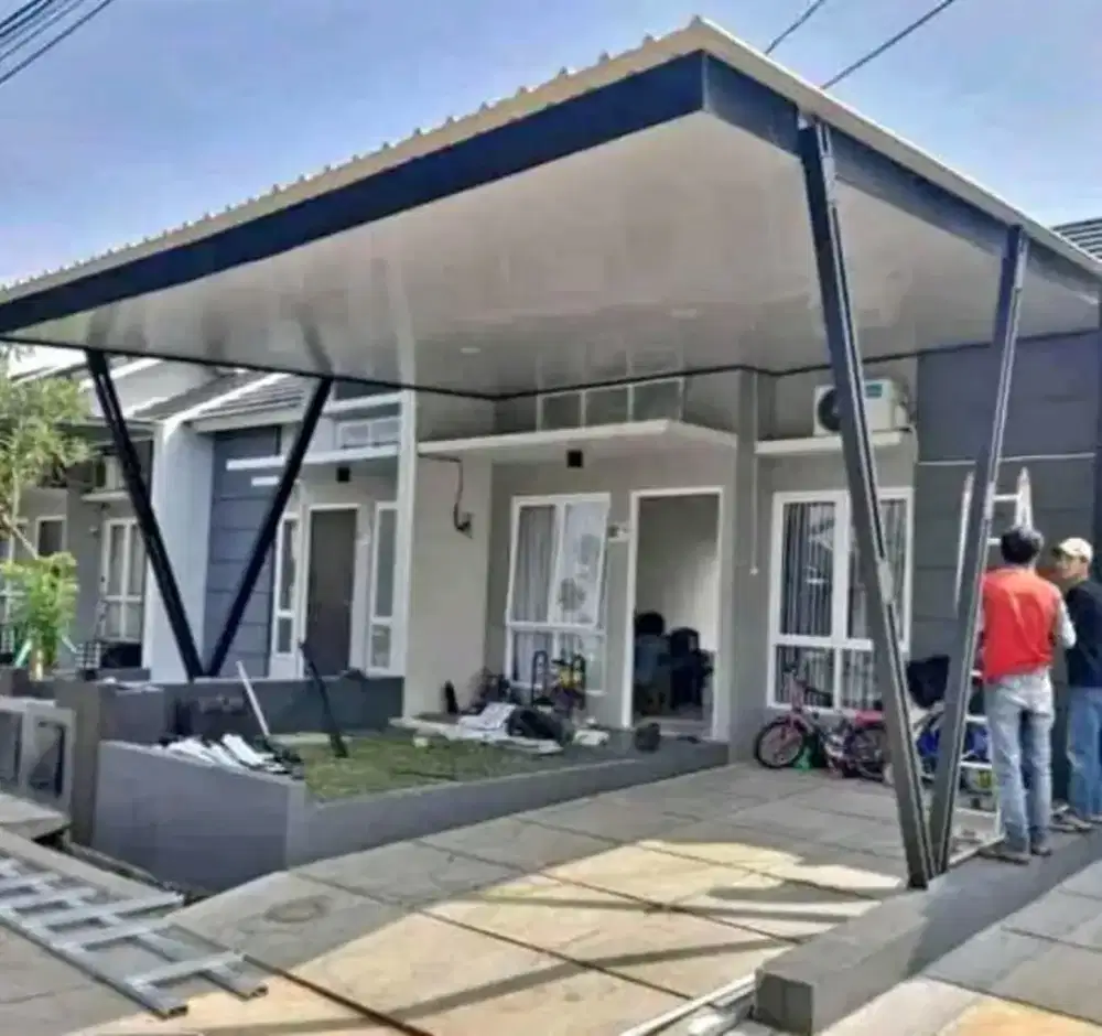 Kanopi, Canopy baja ringan, rangka baja ringan, plafon pvc