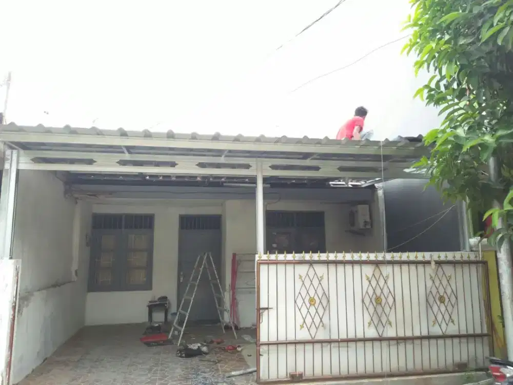 Kanopi, Canopy, rangka atap rumah dan plafon pvc