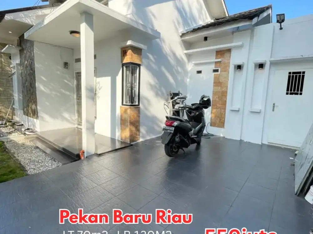 JUAL RUMAH CANTIK 1 LANTAI SEI MINTAN PEKAN BARU RIAU