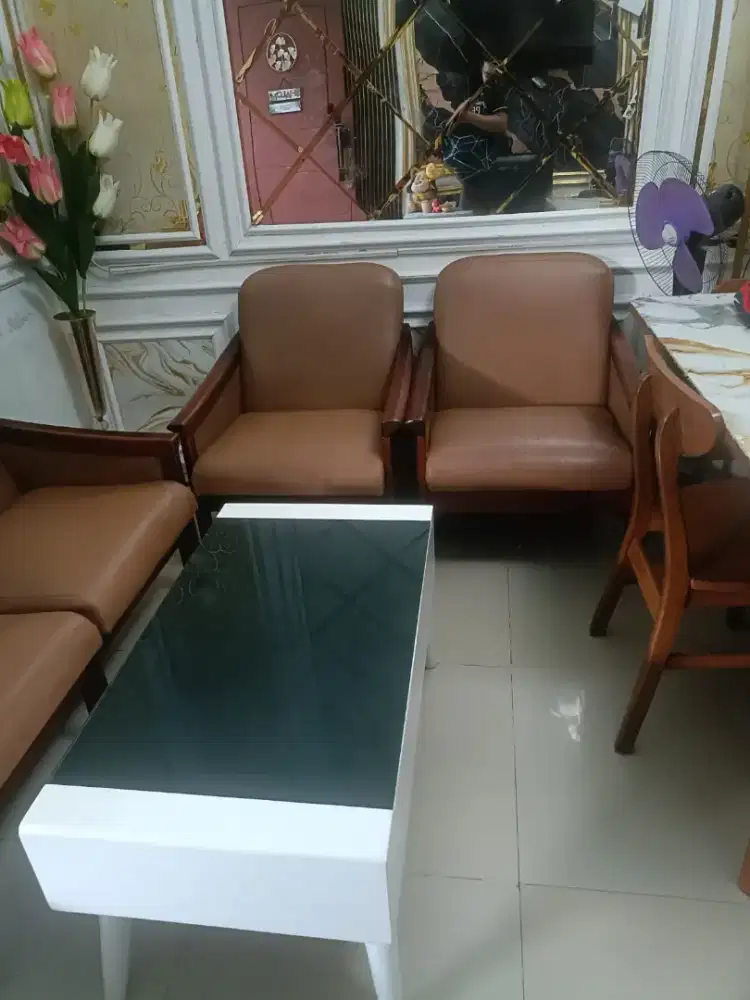 Meja kursi jati asli