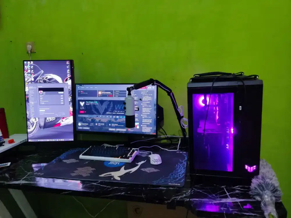 FULL SET ALAT GAMING STREAMING EDITING DENGAN SPEK BERIKUT