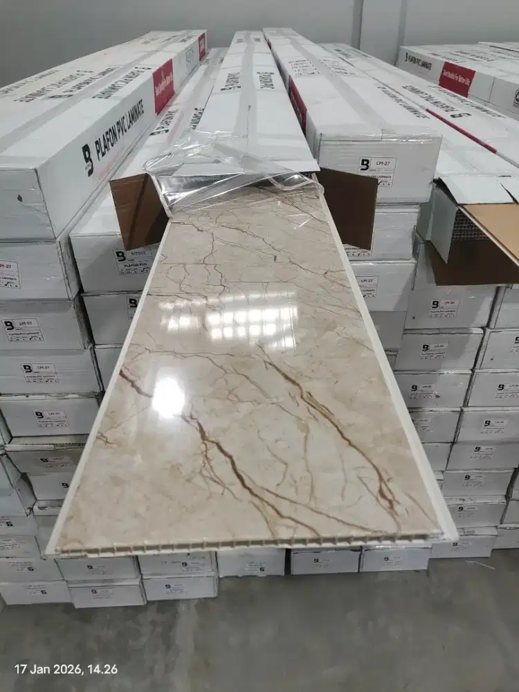 Plafon pvc glosy BI2011 tersedia 4m dan 6m