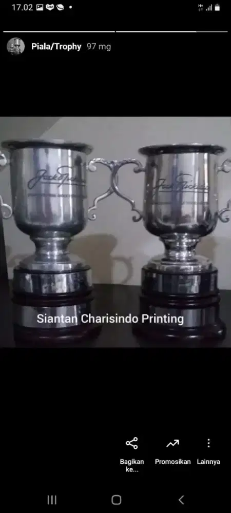 Tropy, plakat, mendali