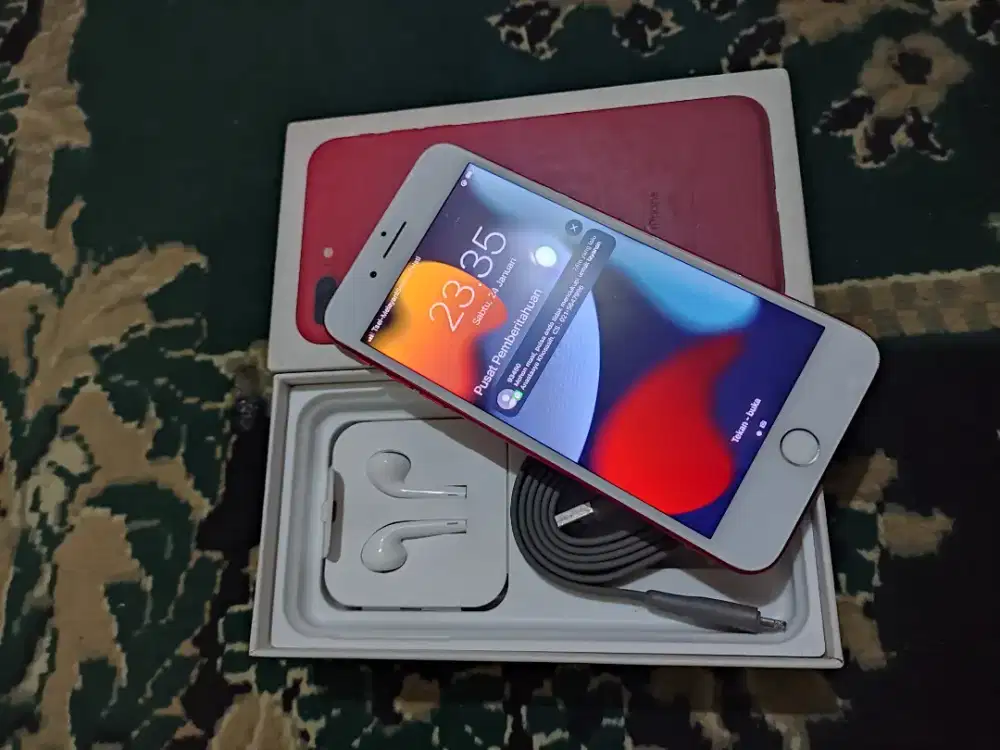 Iphone 7+ 128gb lengkap
