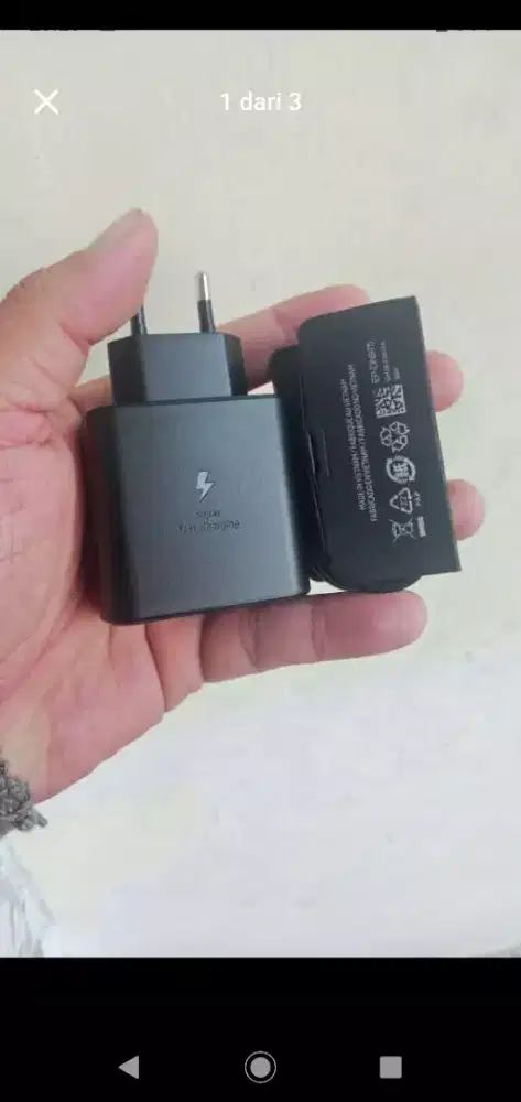 Charger Samsung 45W USB C to C fast charging