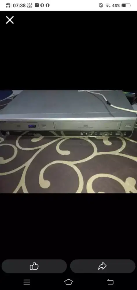 Dvd vhs combo player