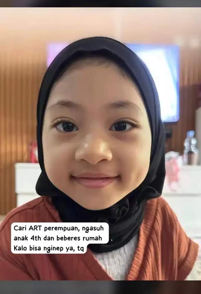 Lowongan ART dan mengasuh anak