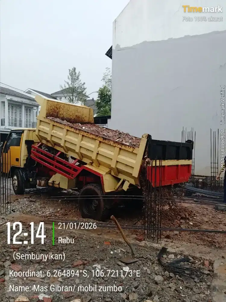 Jasa buang puing murah