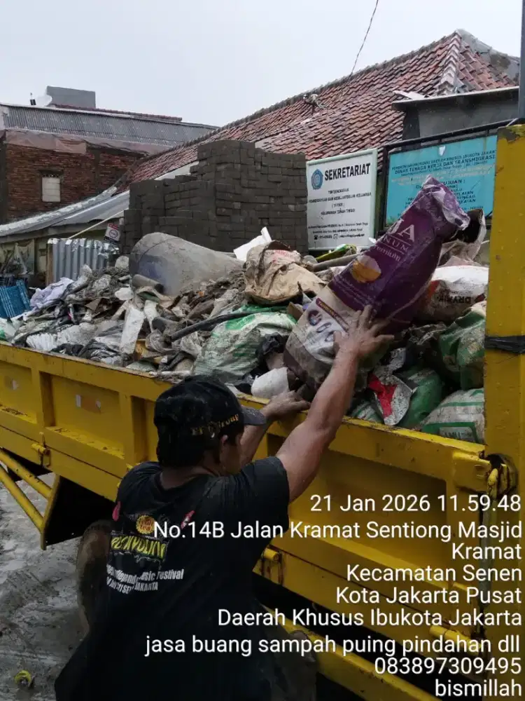 Jasa buang puing murah