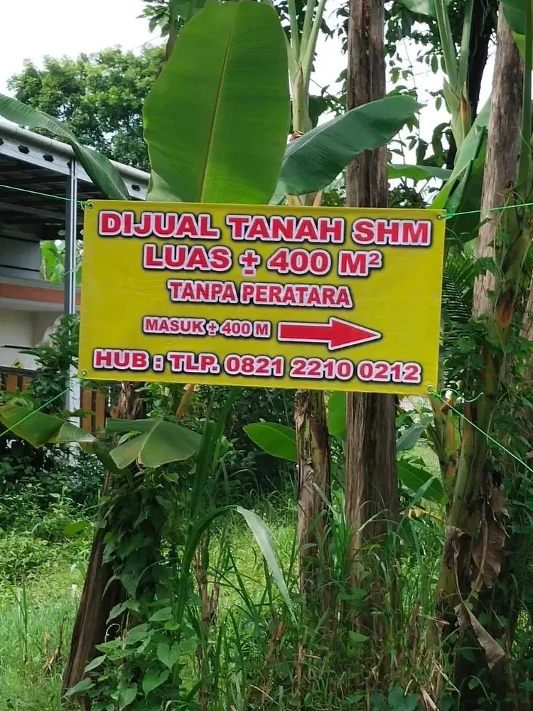 Dijual Cepat! Tanah SHM 400 m² murah Banyumas - Lokasi Strategis