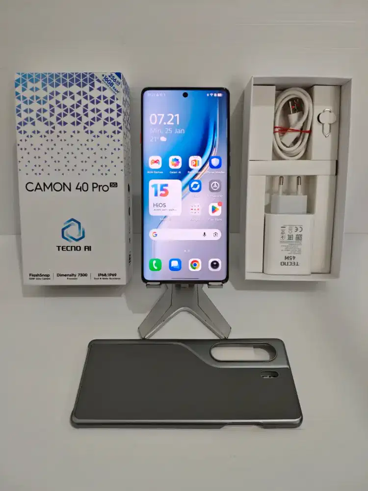 Tecno Camon 40 Pro 5G 8+12/256 Gb Likenew 99% Garansi Juni 26 bs TT/BT