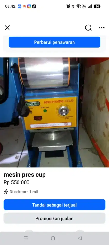 Mesin press mulus