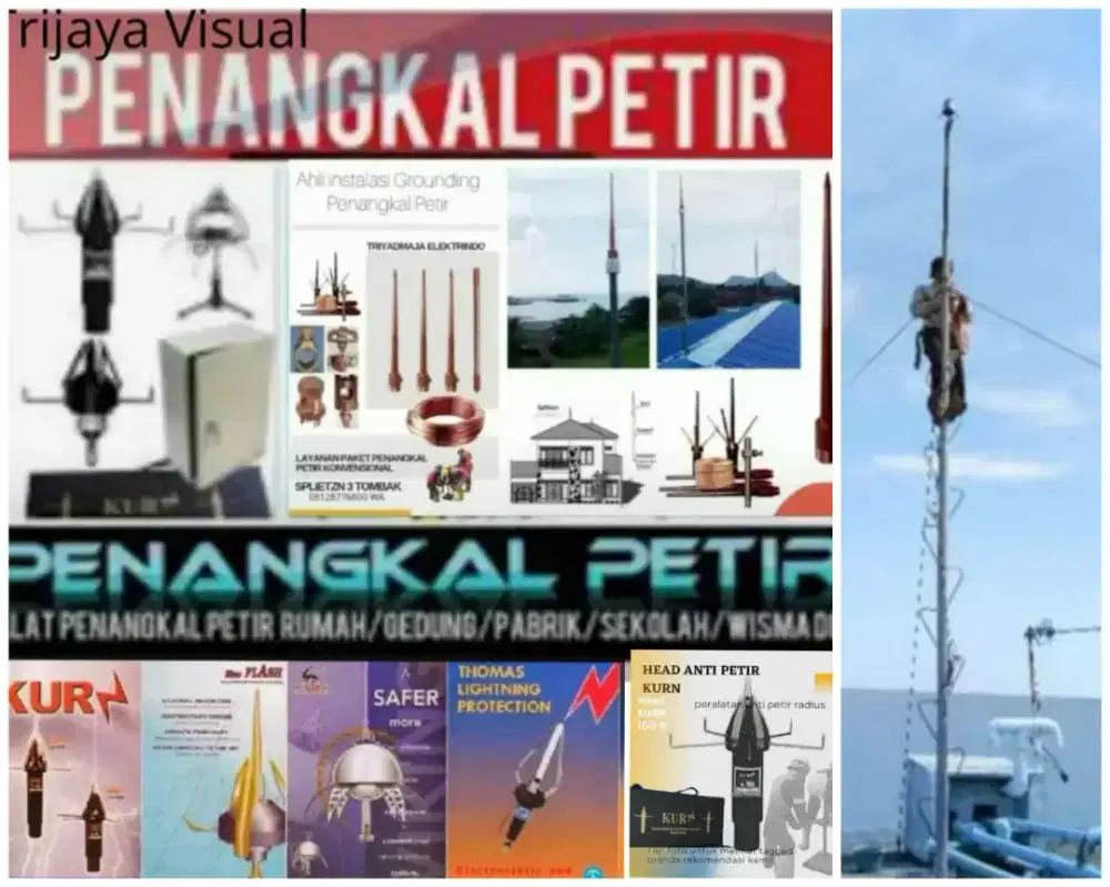 Ahli jasa pasang penangkal petir dan grounding mesin
