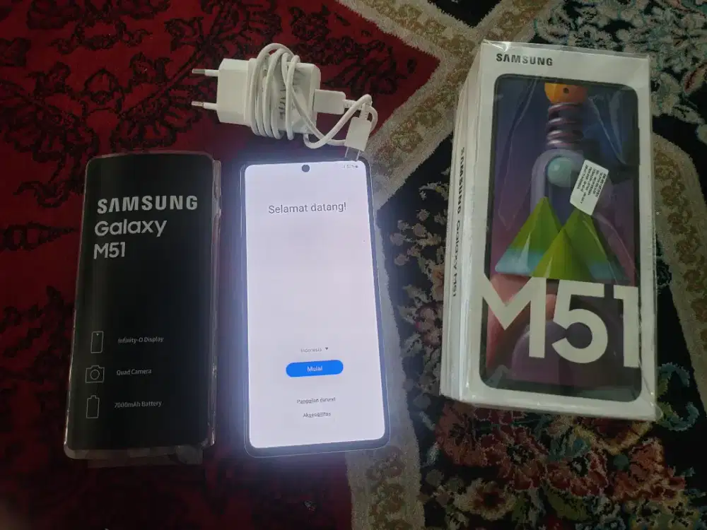 Samsung Galaxy M51 8/128 Batre 7000 MAh Fullset Tanpa Minus di Condet