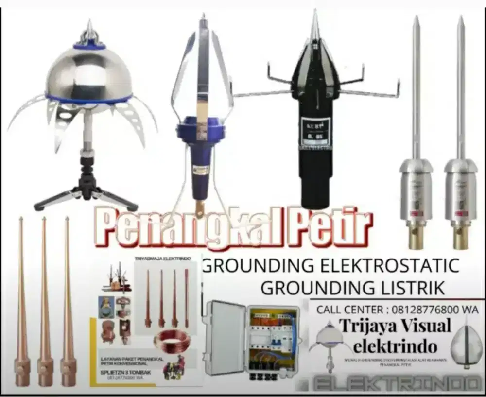 Ahli jasa pasang penangkal petir dan grounding mesin