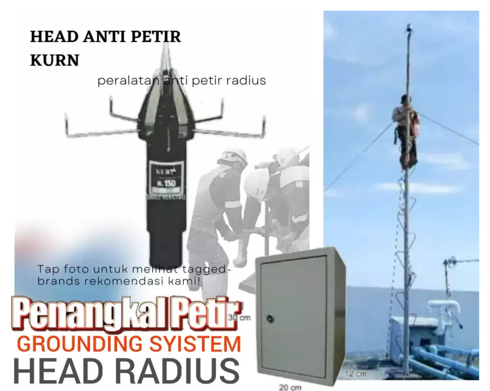 Ahli jasa pasang penangkal petir dan grounding mesin