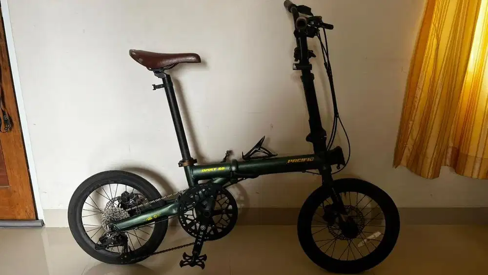 Sepeda Lipat Pasific Dart 5.0 Warna Hijau Tua