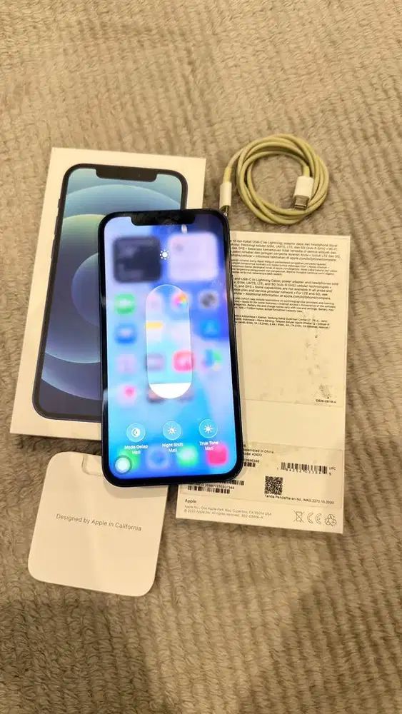 Iphone 12 Blue 256GB Resmi Digimap Mulus Lengkap