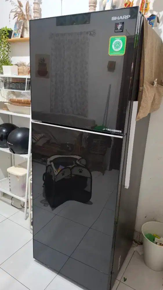 Kulkas sharp 2 pintu SJ-426GI-MK J-tech inverter