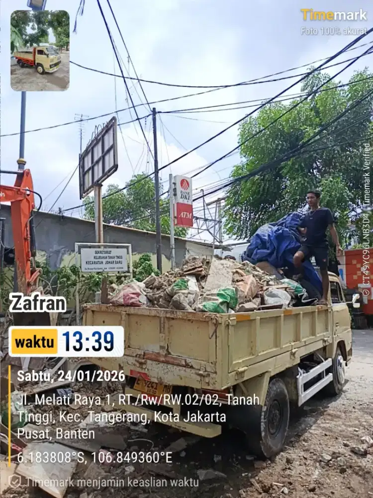 Jasa buang puing dan buang sampah