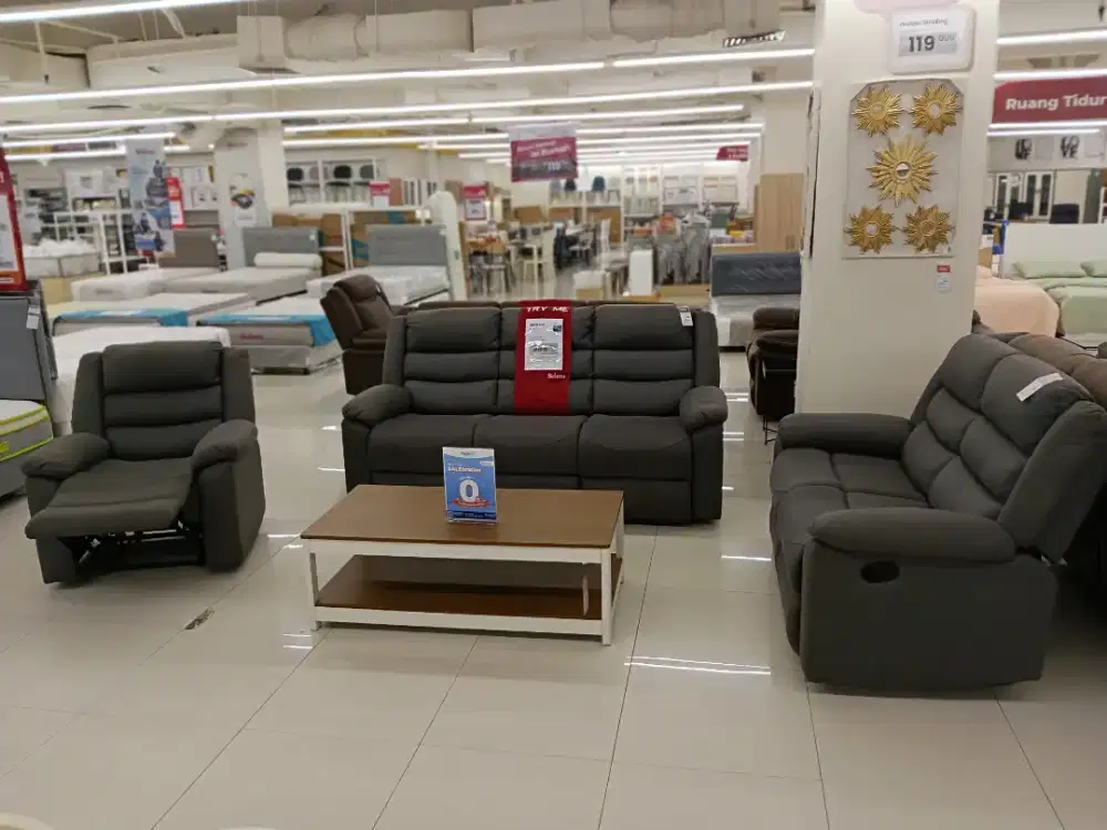 SOFA SER RECLINER MURAH BARU