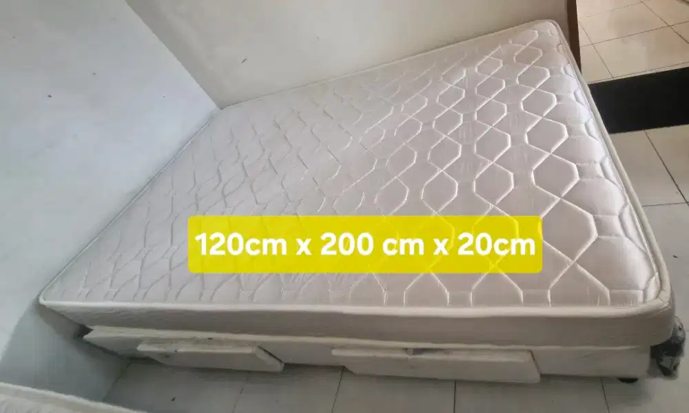 KASUR SPRING BED ZINUS + DIPAN LACI