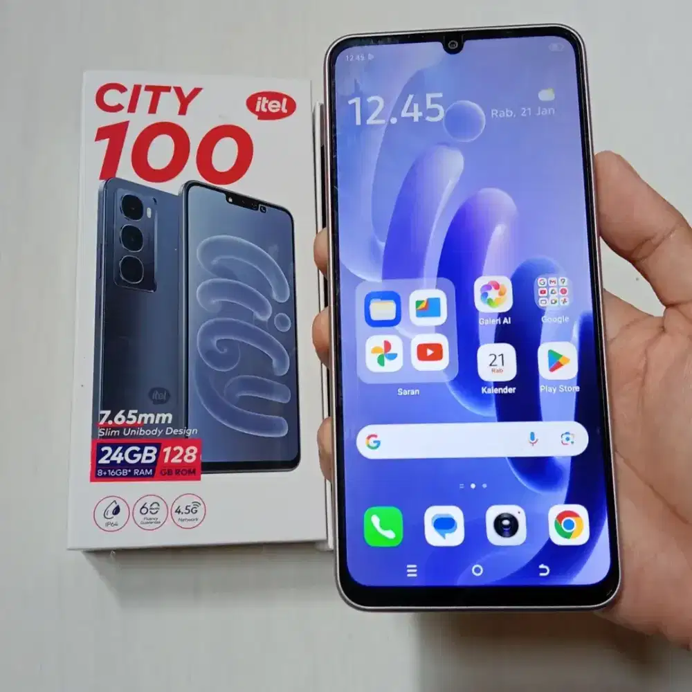 iTEL CiTY100 RAM 8GB/128GB komplit