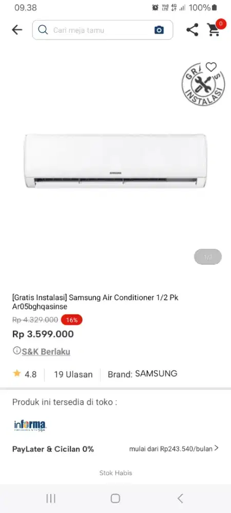 PROMO KREDIT SAMSUNG AC 1/2 PK