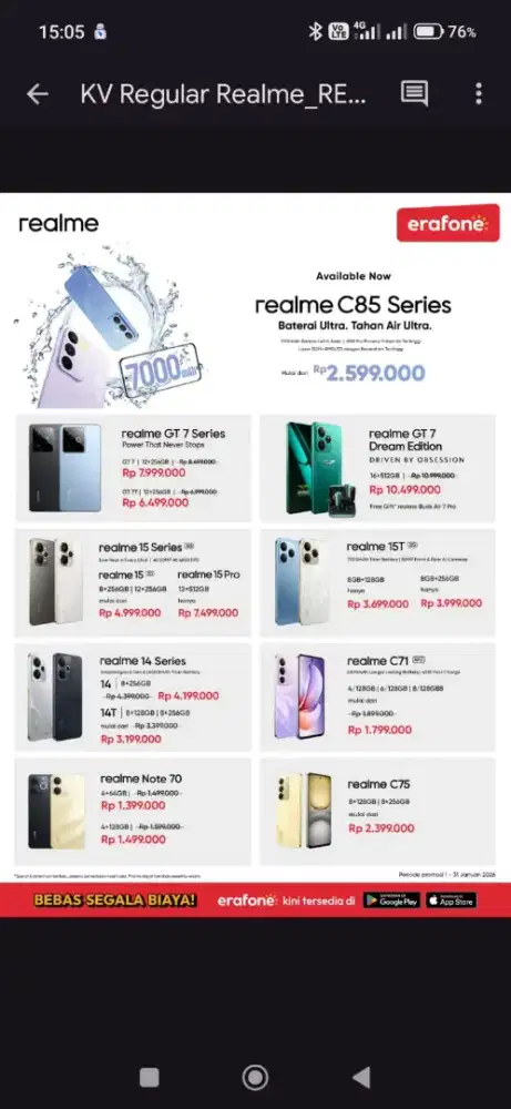 Jual Hape Cash / Kredit