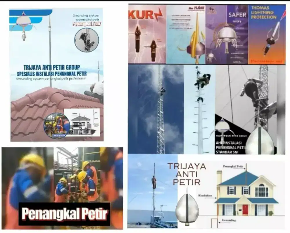 Ahli jasa pasang penangkal petir dan grounding mesin