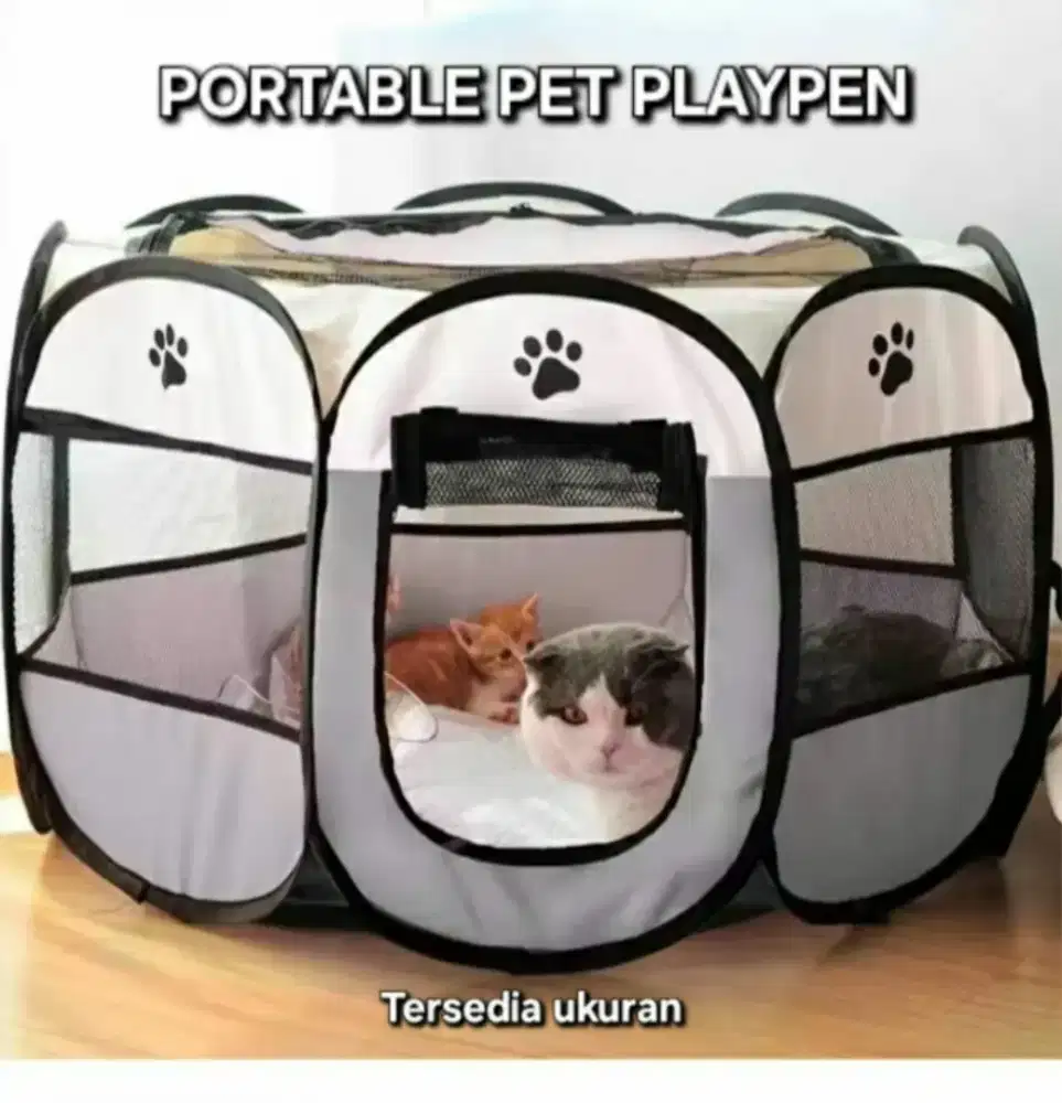 Kadang Besar 114x114x58 Kucing Anjing Binatang Peliharan kesayangan