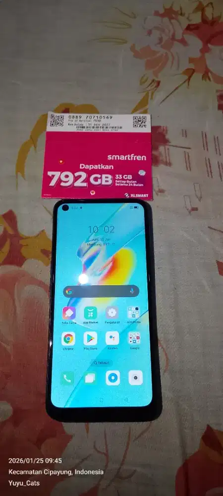 Bismillah...Dijual Hp Oppo a54 ram 4/64gb Resmi Dan Kartu Smartfren.