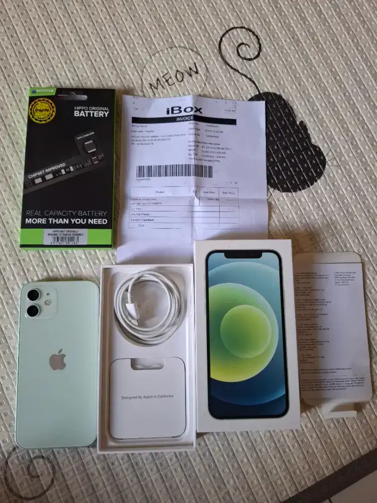 Iphone 12 128GB ex ibox Fullset Mulus Original