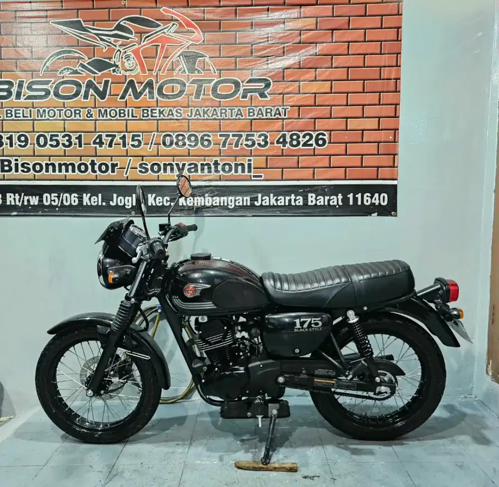 ISTIMEWA! KAWASAKI W175 BLACK STYLE W 175 TH 2025 / 2024 WARNA HITAM