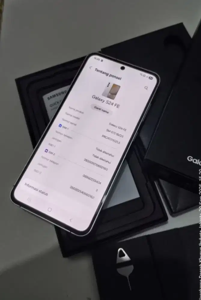 Samsung S24 Fe 8/256 5G.Resmi sein fullset Masih Garansi