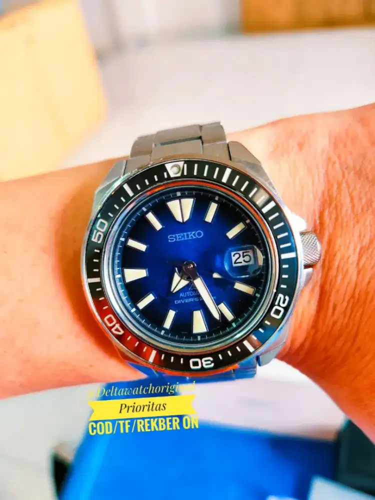 Seiko Prspex SRPE33 King Samurai Blue Manta Save Ocean Special Edition